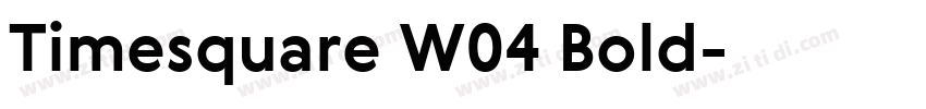 Timesquare W04 Bold字体转换